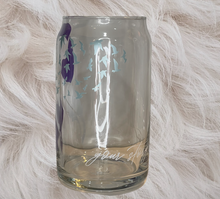 Load image into Gallery viewer, 16oz Suicide Awareness Mental Health Awareness Ribbon Beer Glass Can