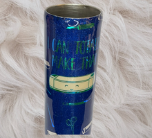 Load image into Gallery viewer, 20oz Crafter "I Can Make That" Blue Glitter Tumbler