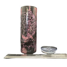 Load image into Gallery viewer, 20oz Grow Positive Thoughts Mental Health Skinny Tumbler