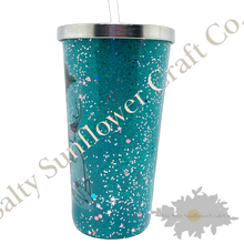 Load image into Gallery viewer, 20oz Bloody Be Fearlessly Authentic Women Empowerment Glitter Tumbler