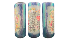 Load image into Gallery viewer, 20oz Beauty Comes From Within Skeleton Holographic Skinny Tumbler