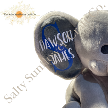 Load image into Gallery viewer, Birth Announcement Plush Keepsake Elephant (Customizable)