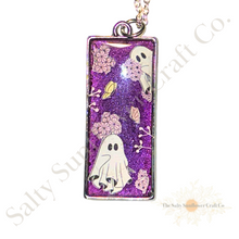 Load image into Gallery viewer, Boho Ghost Silver Necklace
