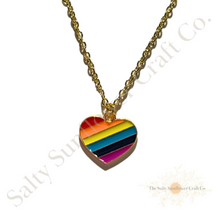 Load image into Gallery viewer, LGBTQ Rainbow Necklace
