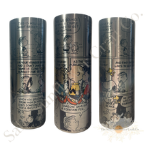 Load image into Gallery viewer, 20oz Stainless Steel Silver Charlie Brown Peanuts Comics Skinny Tumbler
