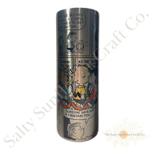 Load image into Gallery viewer, 20oz Stainless Steel Silver Charlie Brown Peanuts Comics Skinny Tumbler
