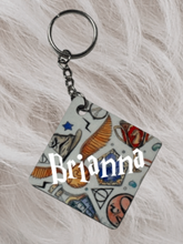 Load image into Gallery viewer, Sublimation Keychain - Light Harry Potter Pattern  *Customizable
