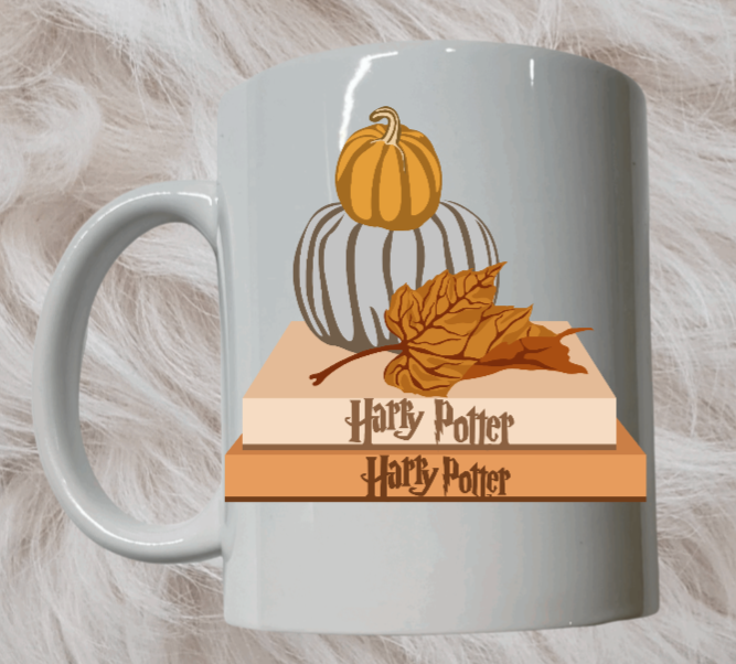 Harry Potter Fall Pumpkin Books Mug