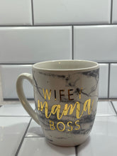 Load image into Gallery viewer, Wifey Mama Boss Marbled Mug
