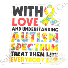 Load image into Gallery viewer, With Love and Understanding Autism Awareness Sticker *Multiple Options
