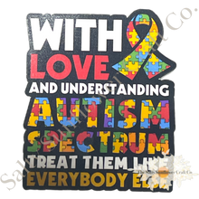 Load image into Gallery viewer, With Love and Understanding Autism Awareness Sticker *Multiple Options
