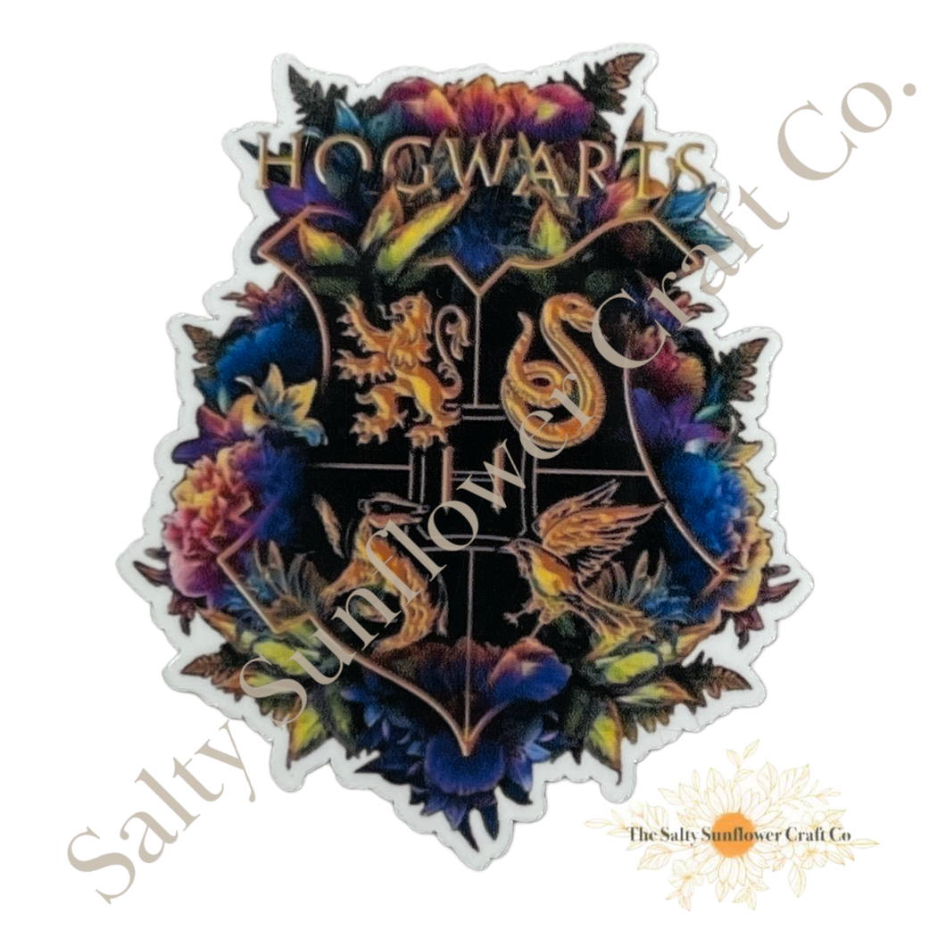 Harry Potter Series: Harry Potter Hogwarts Crest Sticker – Salty Sunflower  Craft Co.